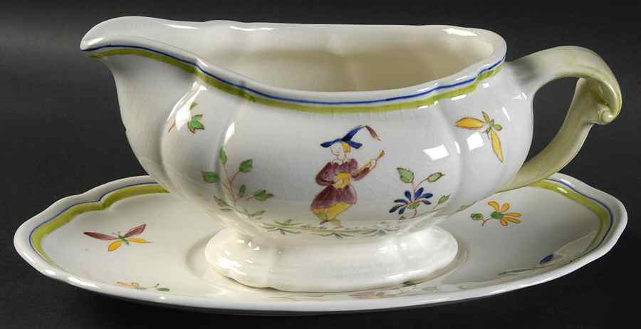 Moustiers Gravy Boat & Underplate by Longchamp-1