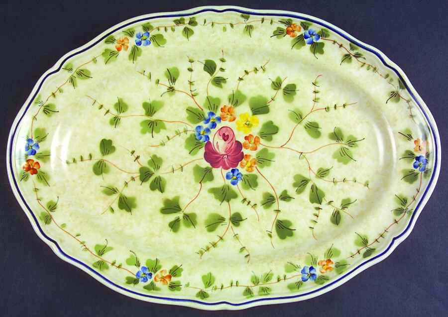 Nemours 13" Oval Serving Platter by Longchamp-1