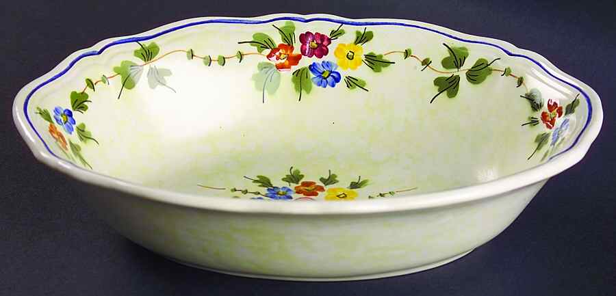 Nemours 9" Oval Vegetable Bowl by Longchamp-1