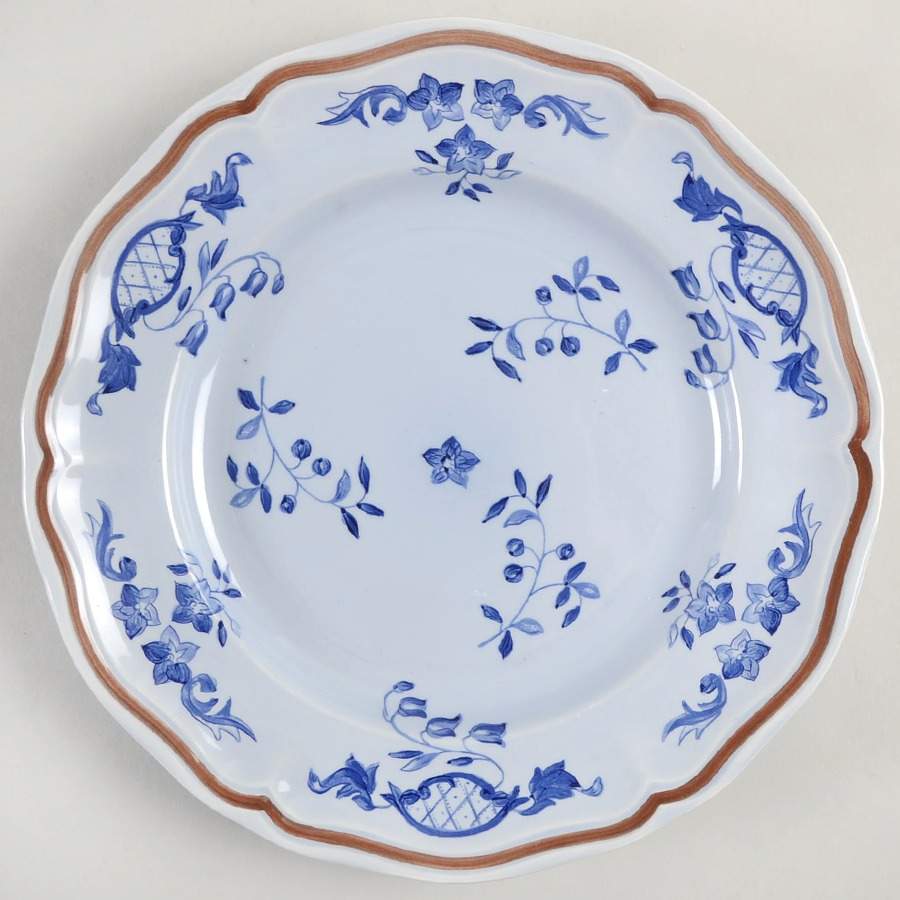 Normandie (Brown Band) Dinner Plate by Longchamp-1