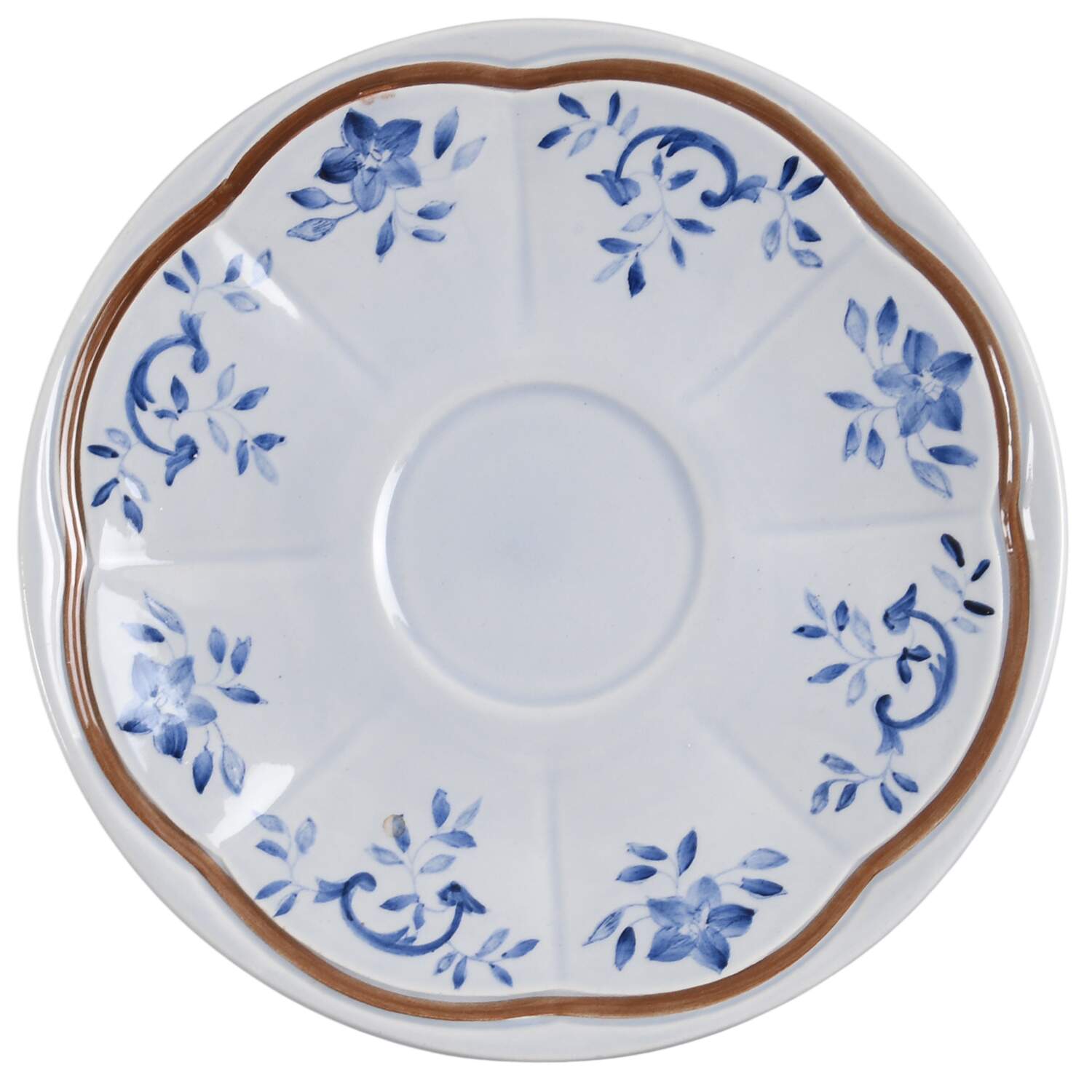 Normandie (Brown Band) Saucer by Longchamp-1