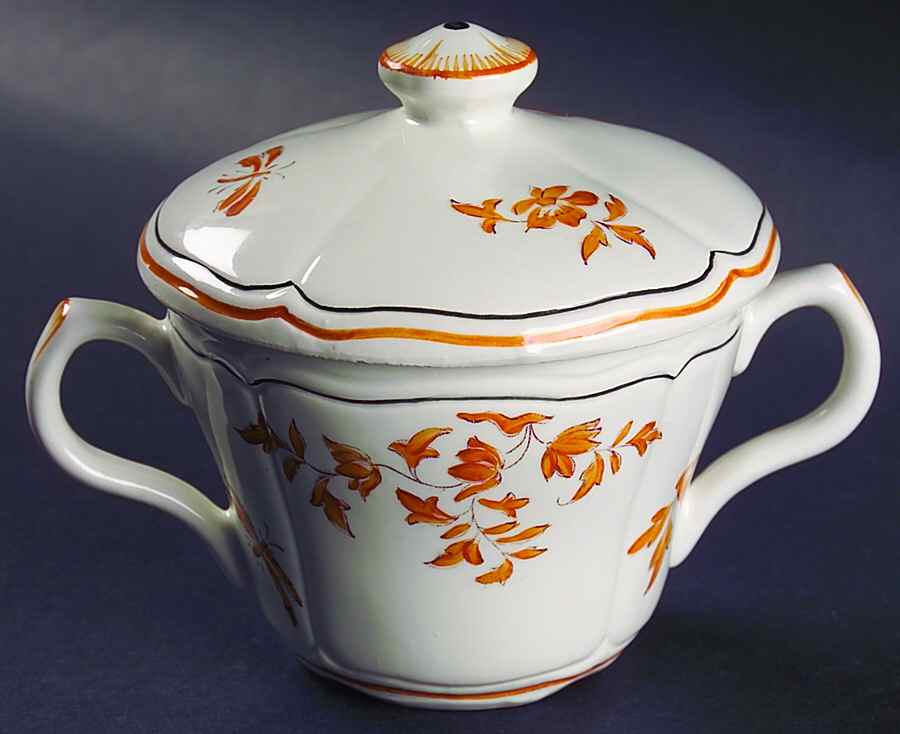 Olerys Sugar Bowl & Lid by Longchamp-1
