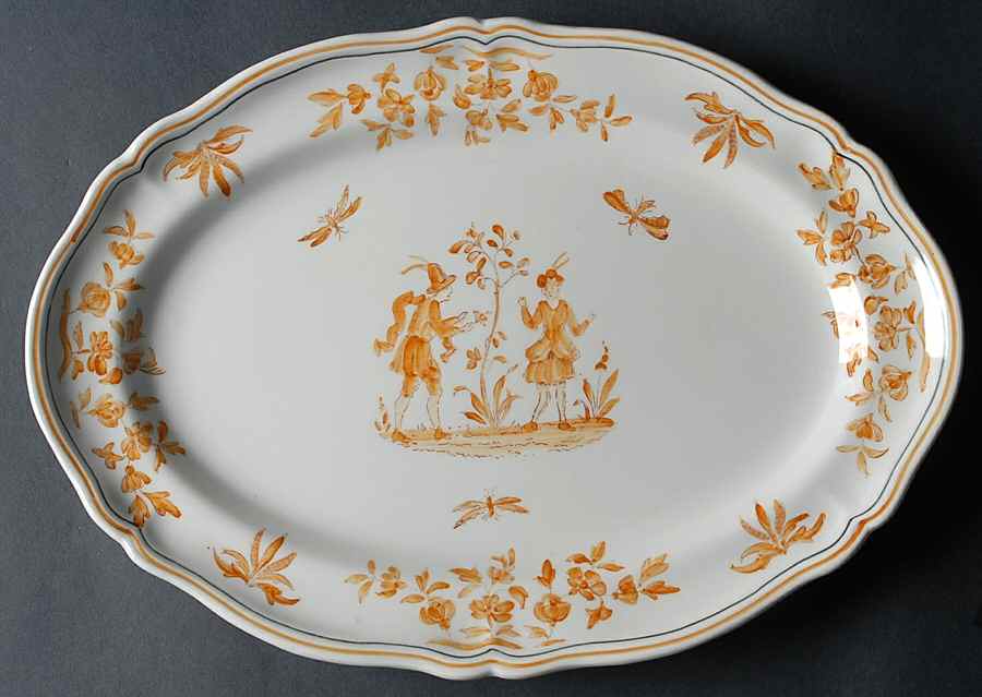 Olerys 14" Oval Serving Platter by Longchamp-1