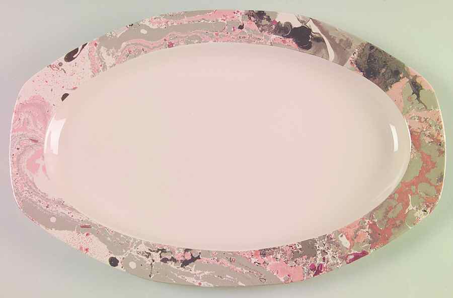 Onyx Coco 16" Oval Serving Platter by Longchamp-1
