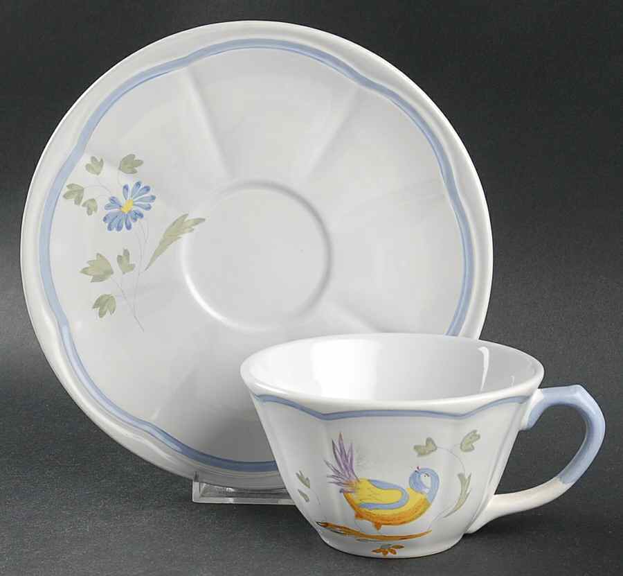 Perouges (Not French Heritage Line) Oversized Cup & Saucer Set by Longchamp-1