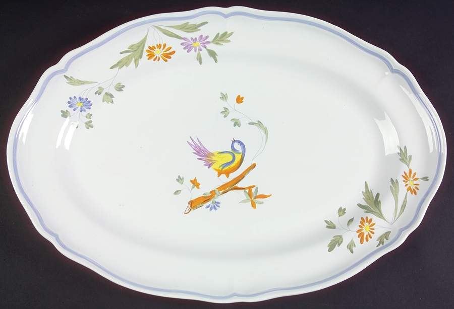Perouges (Not French Heritage Line) 16" Oval Serving Platter by Longchamp-1