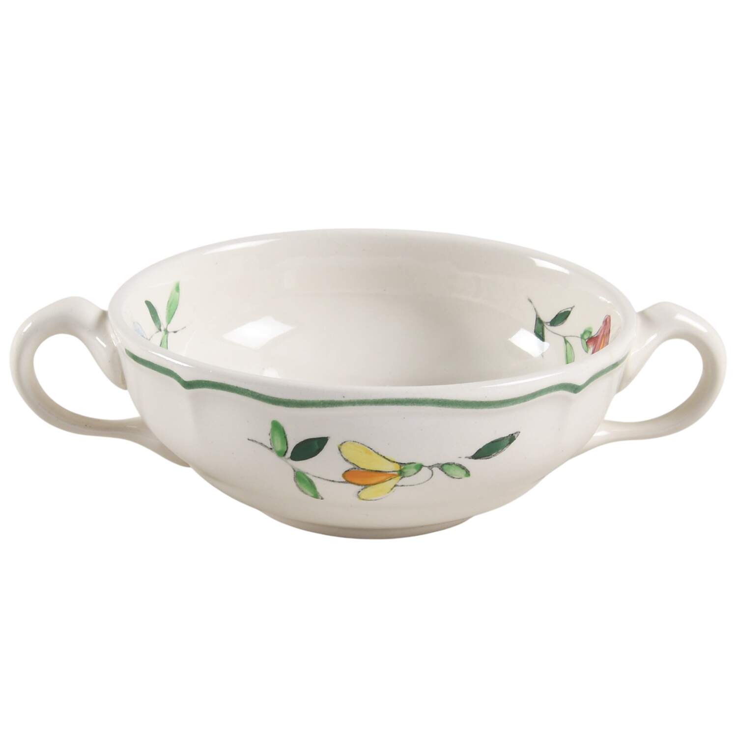 Tulip Flat Cream Soup Bowl by Longchamp-1
