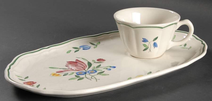 Tulip Snack Plate & Cup Set by Longchamp-1