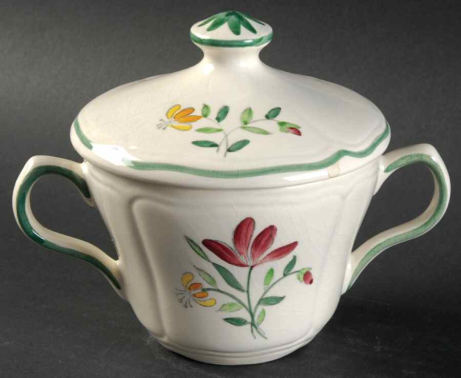 Tulip Sugar Bowl & Lid by Longchamp-1