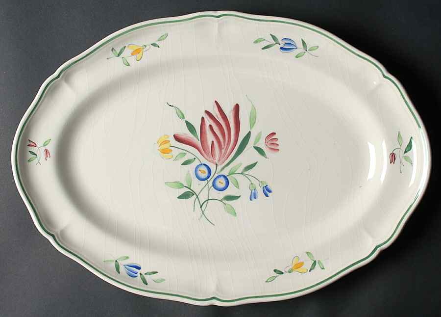 Tulip 16" Oval Serving Platter by Longchamp-1
