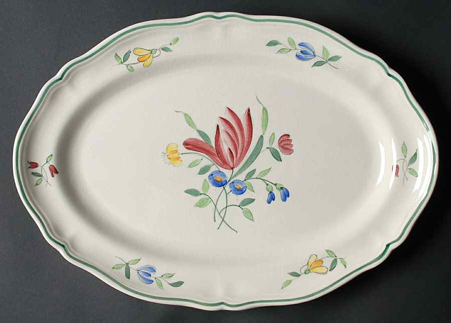 Tulip 13" Oval Serving Platter by Longchamp-1