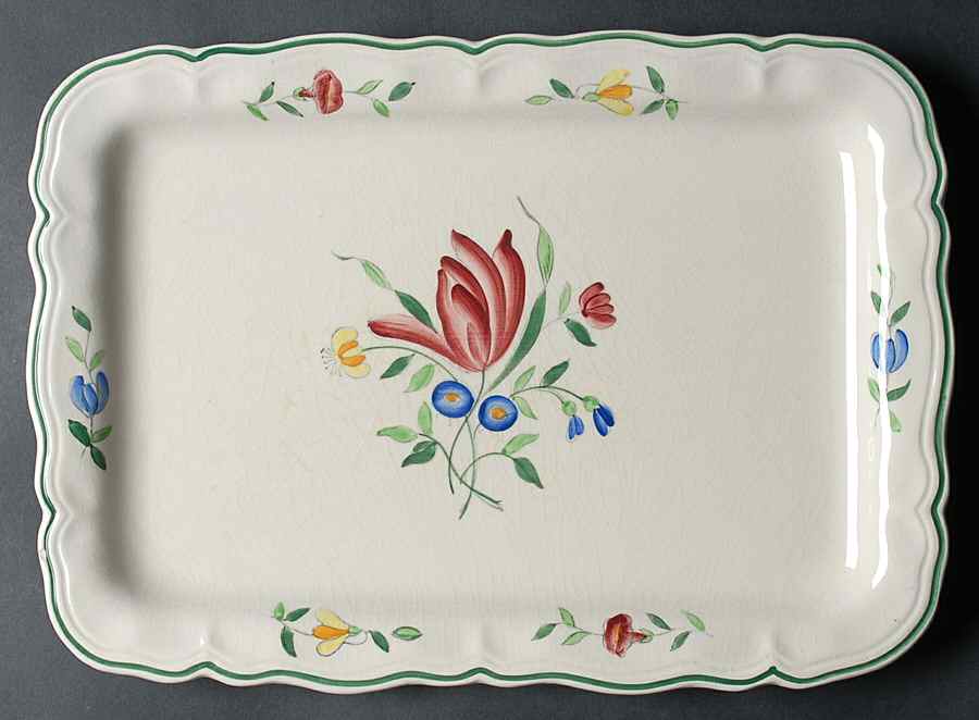 Tulip 13" Rectangular Serving Platter by Longchamp-1