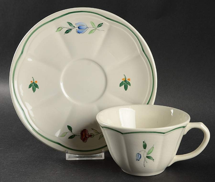 Tulip Breakfast Cup & Saucer Set by Longchamp-1