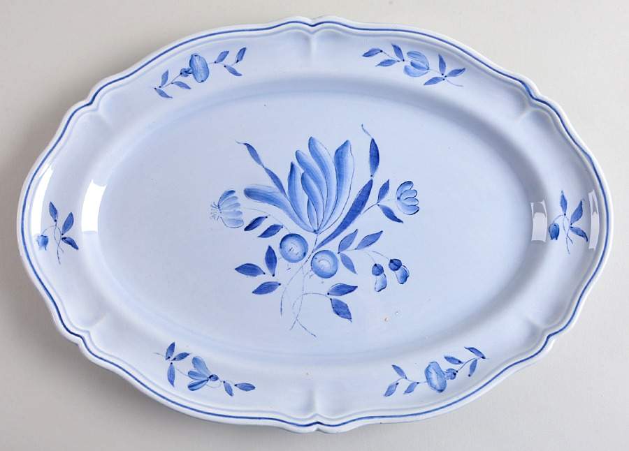Tulip 13" Oval Serving Platter by Longchamp-1