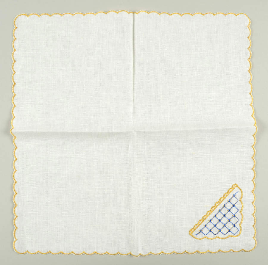 Cobalt Net Linen Napkin by Lomonosov-1