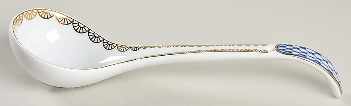 Cobalt Net Tureen Ladle by Lomonosov-1