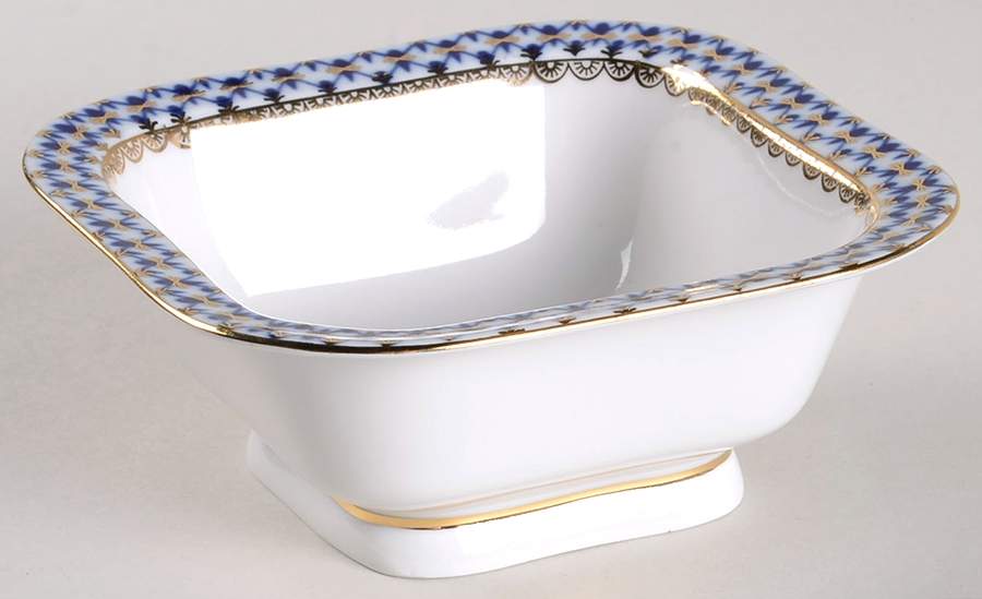Cobalt Net 5" Square Vegetable Bowl by Lomonosov-1