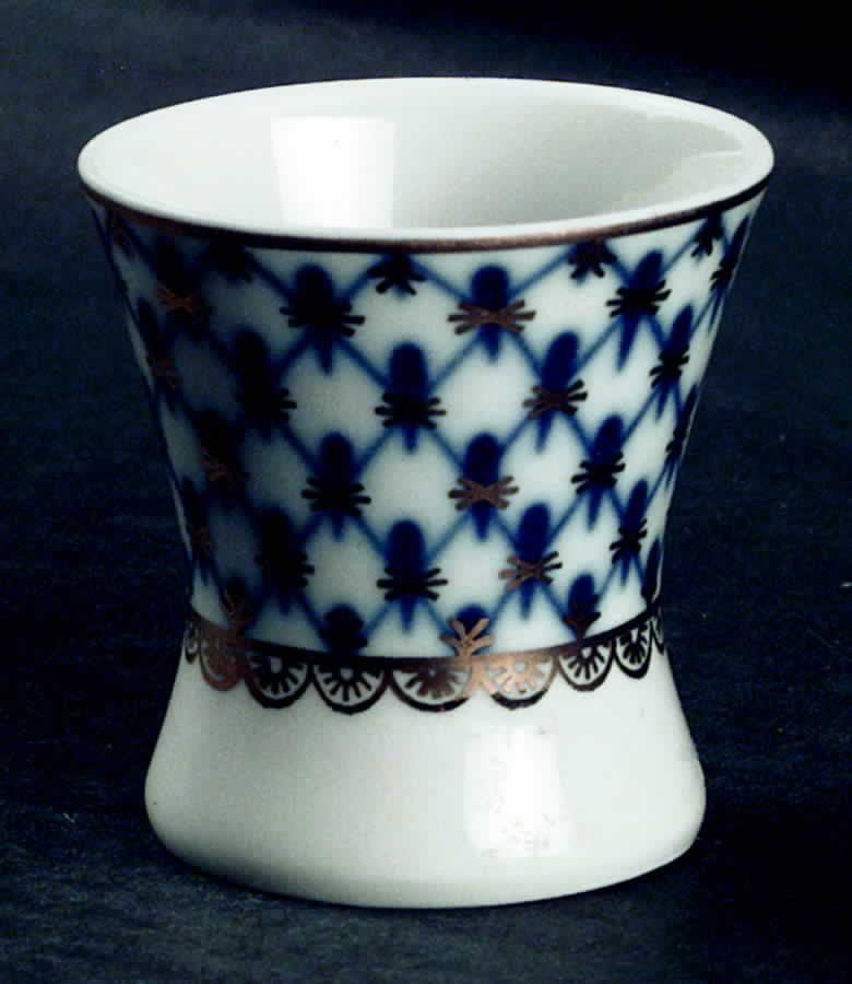 Cobalt Net Single Egg Cup by Lomonosov-1