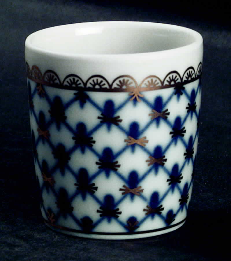 Cobalt Net Flask Cup by Lomonosov-1