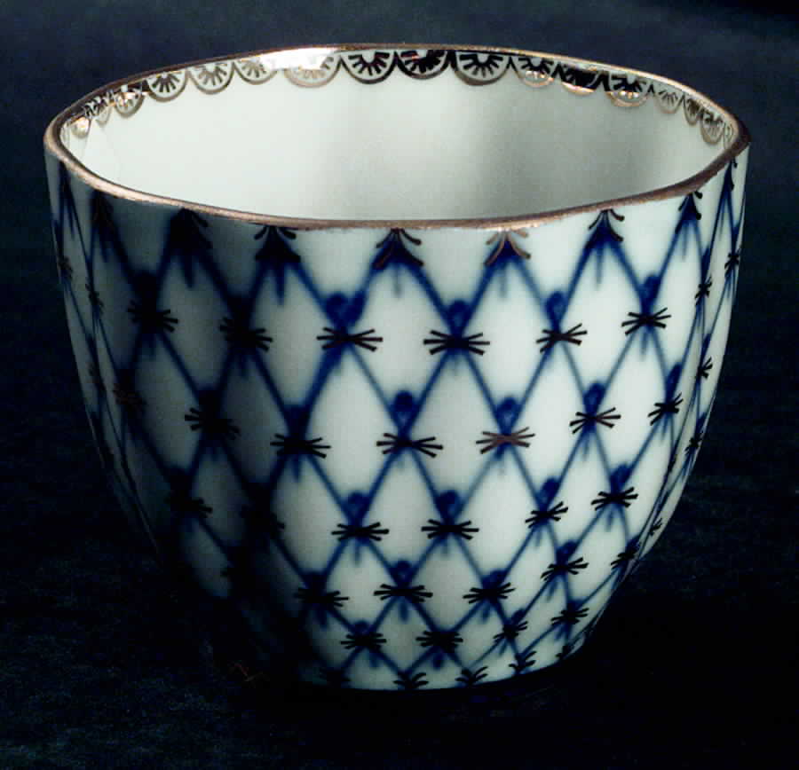 Cobalt Net Mini Open Sugar Bowl by Lomonosov-1