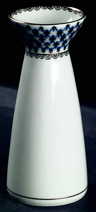 Cobalt Net 6" Vase by Lomonosov-1