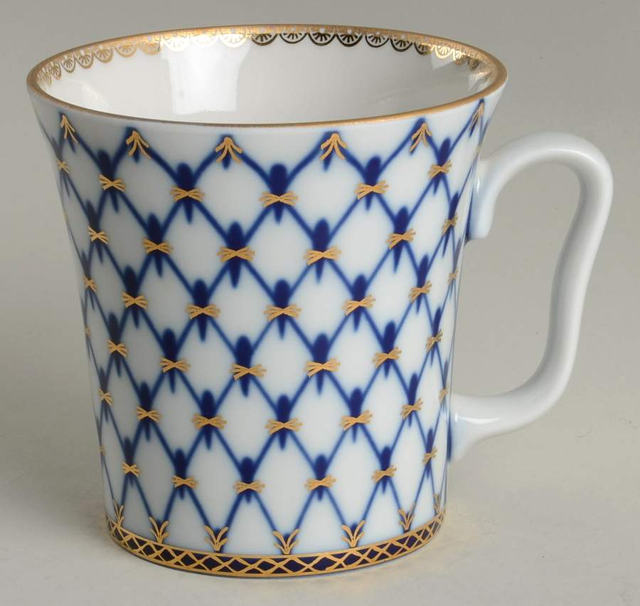 Cobalt Net Mug No Saucer by Lomonosov-1