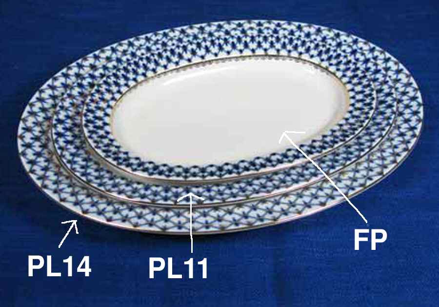 Cobalt Net Fish Plate by Lomonosov-1