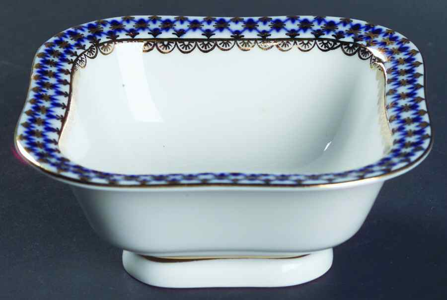 Cobalt Net 4" Square Vegetable Bowl by Lomonosov-1