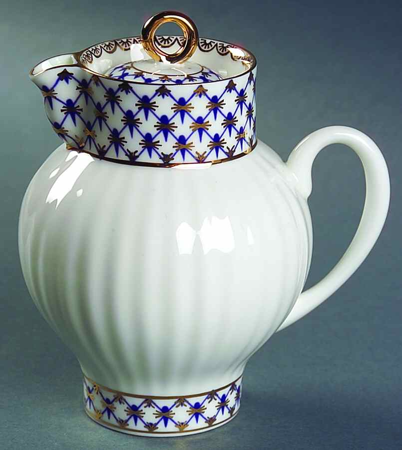 Cobalt Net Creamer & Lid by Lomonosov-1