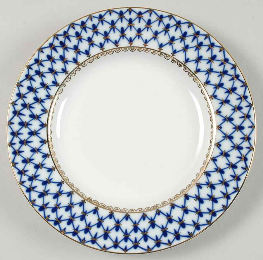 Cobalt Net Salad Plate by Lomonosov-1