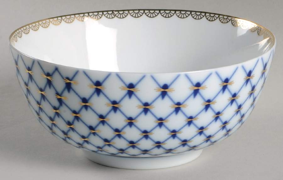 Cobalt Net 6" All Purpose Bowl by Lomonosov-1