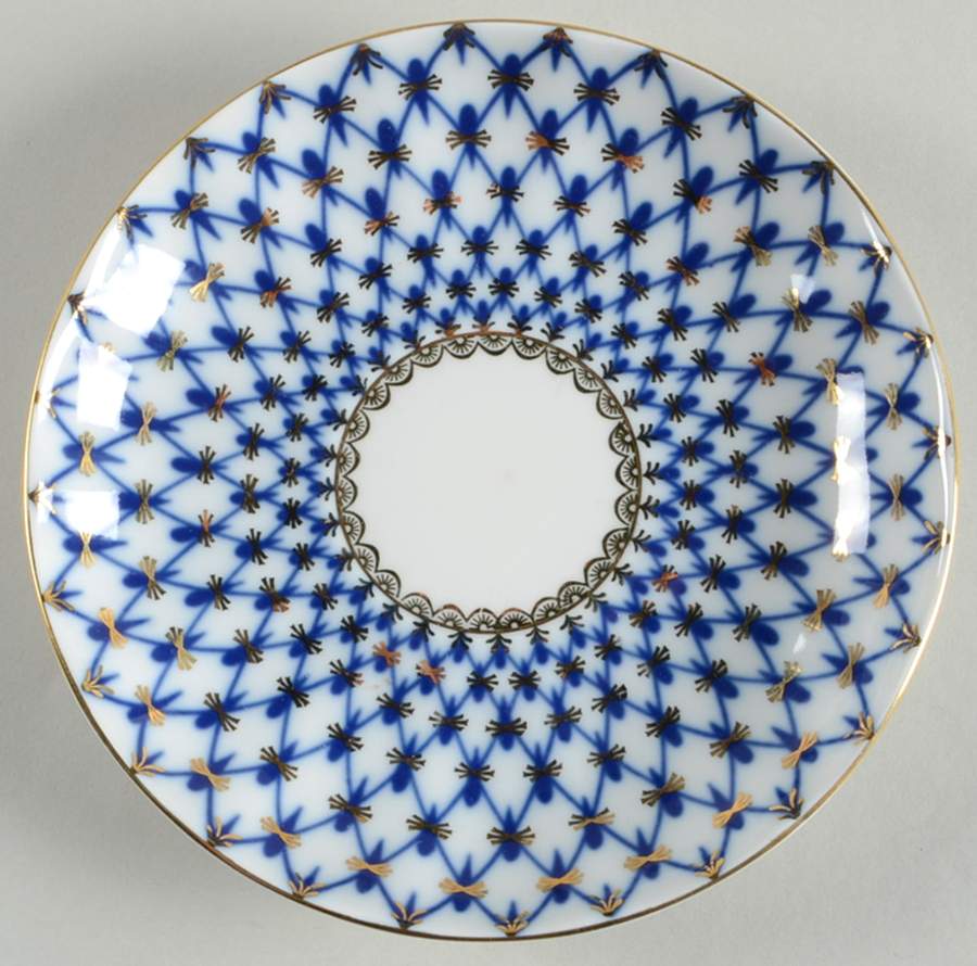 Cobalt Net Saucer by Lomonosov-1