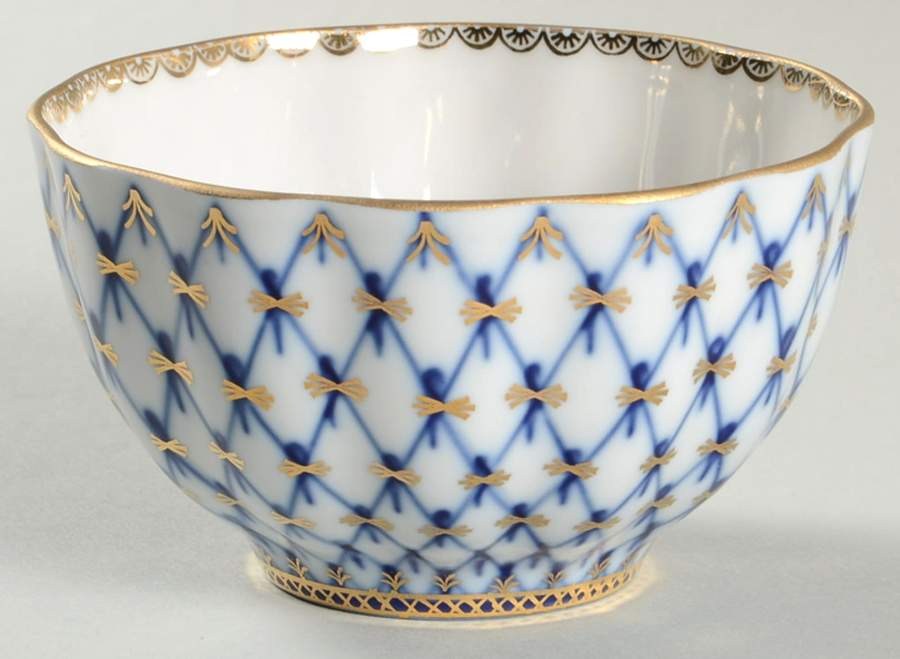 Cobalt Net Open Sugar Bowl by Lomonosov-1