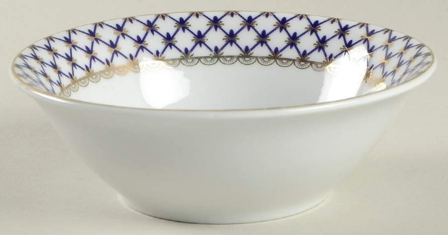 Cobalt Net Fruit/Dessert (Sauce) Bowl by Lomonosov-1