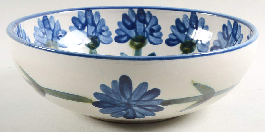 Bachelor Button 9" Round Vegetable Bowl by Louisville-1