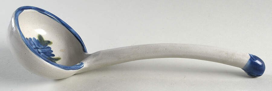 Bachelor Button Tureen Ladle by Louisville-1