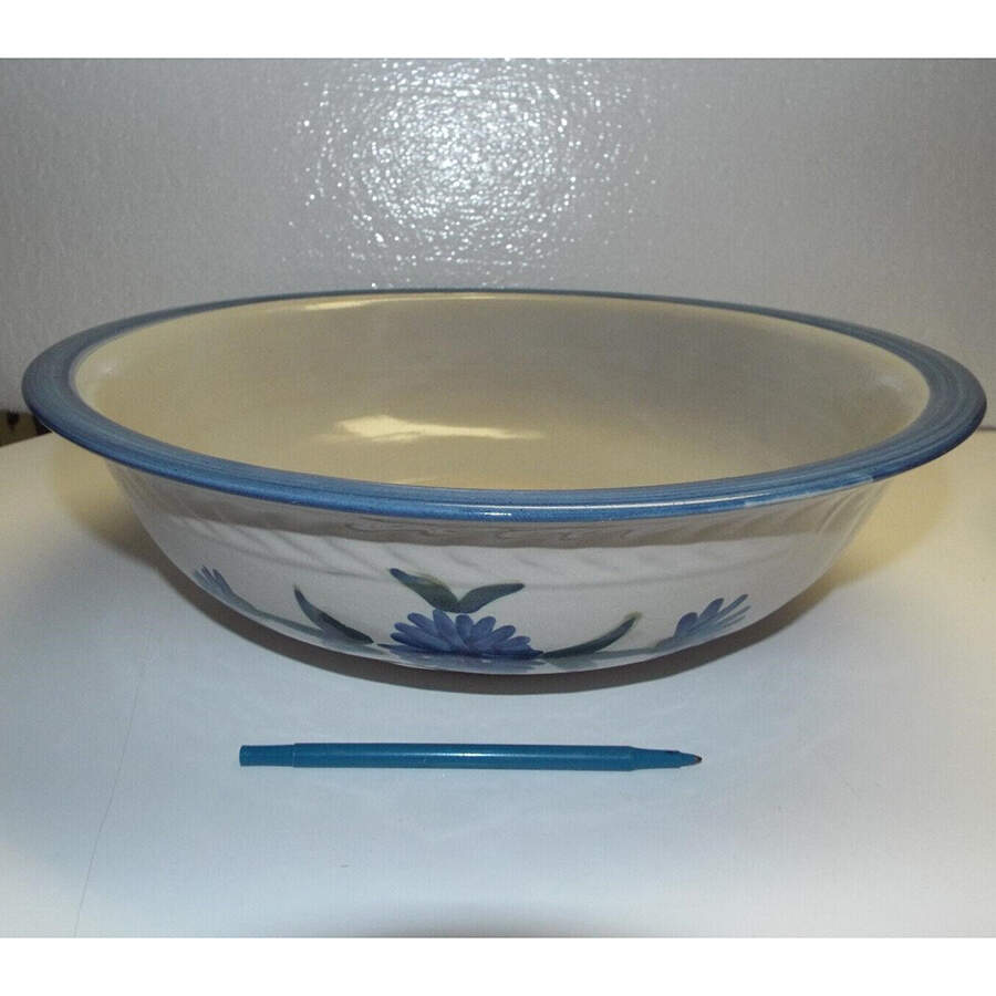 Bachelor Button 15" Round Bowl by Louisville-1