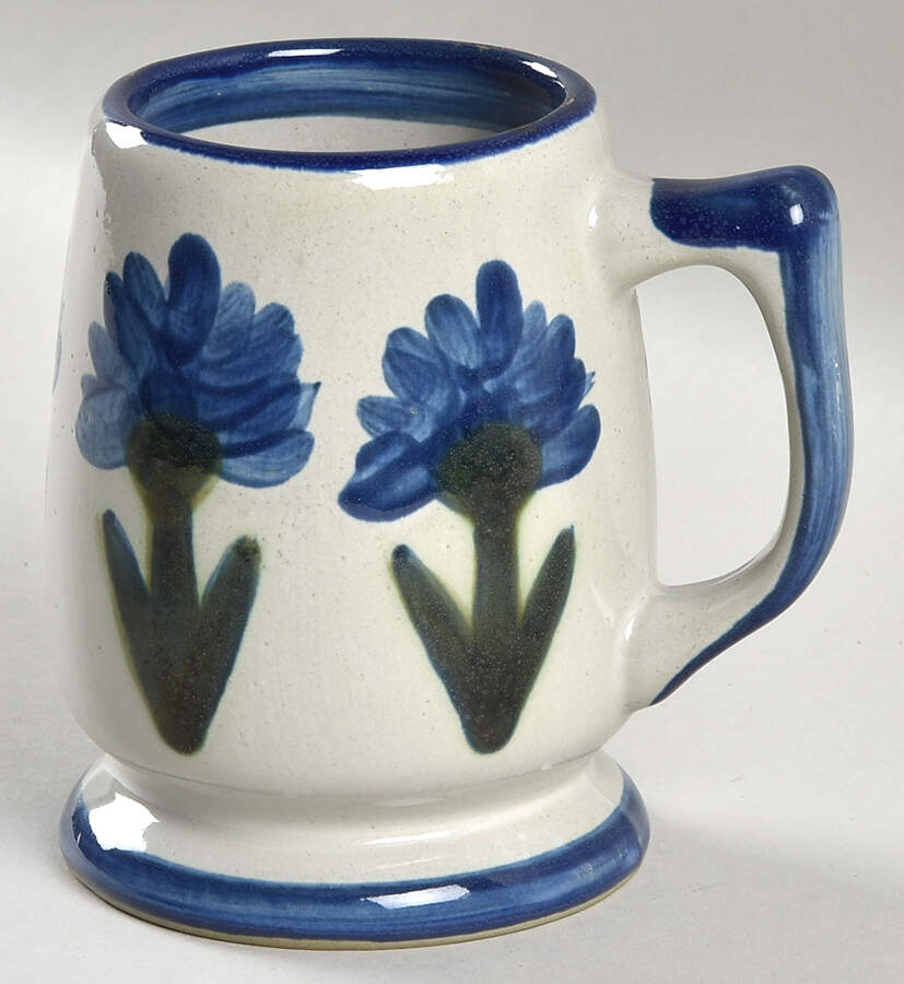 Bachelor Button Pedestal Mug by Louisville-1