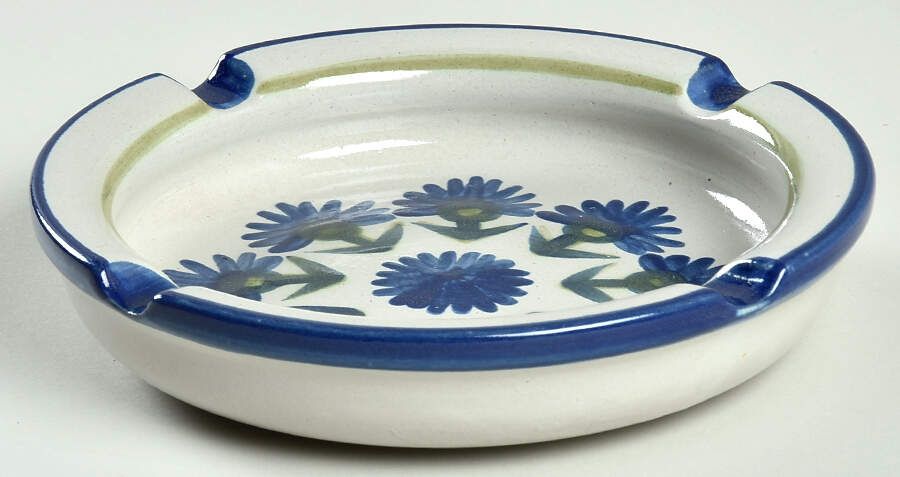 Bachelor Button 8" Ashtray by Louisville-1