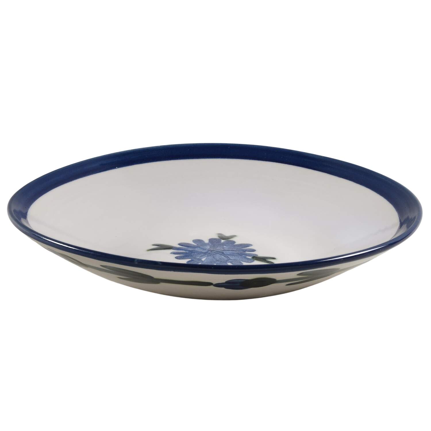 Bachelor Button 10" Shallow Round Bowl by Louisville-1