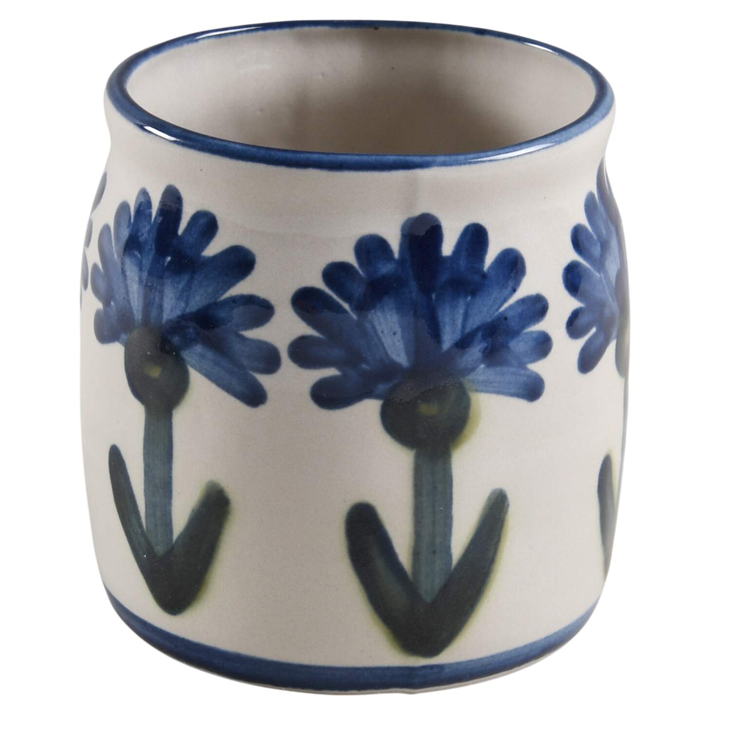 Bachelor Button Honey Pot No Lid by Louisville-1