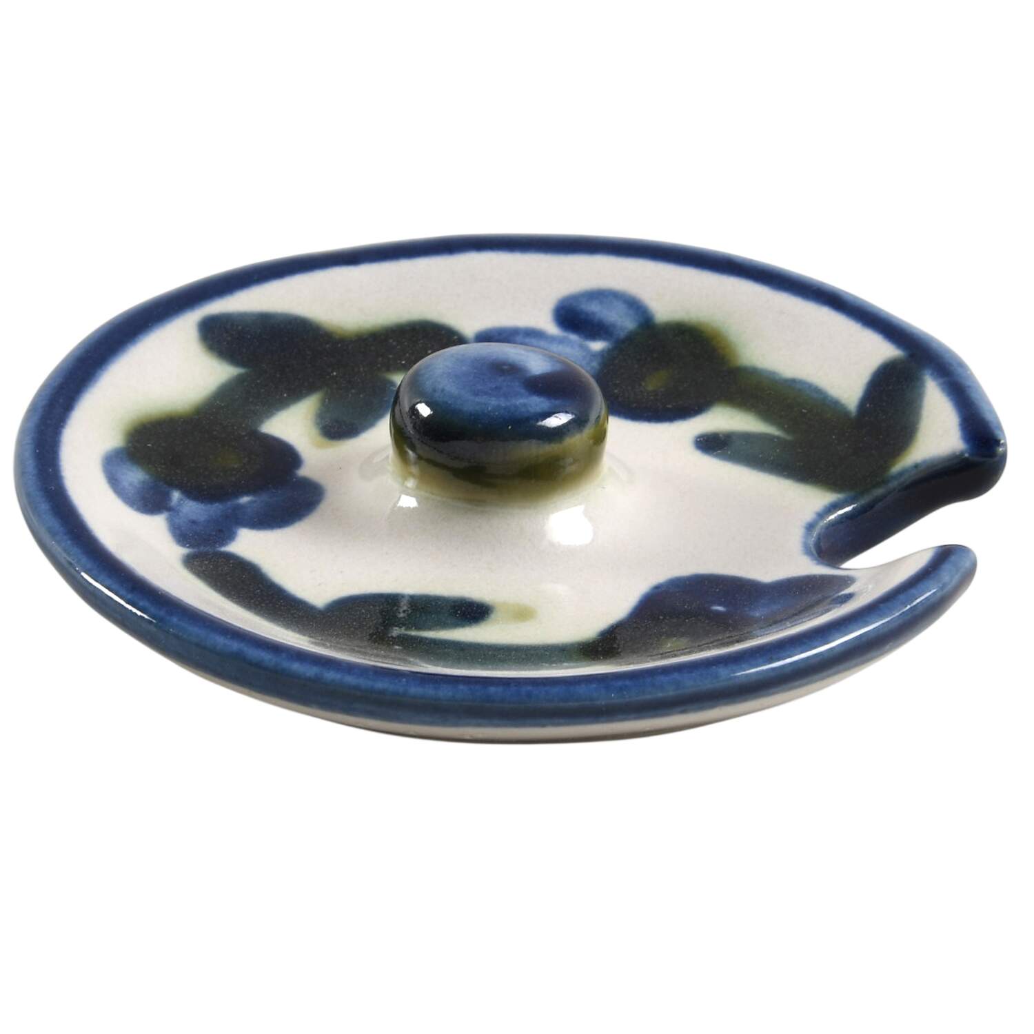 Bachelor Button Lid for Honey Pot by Louisville-1