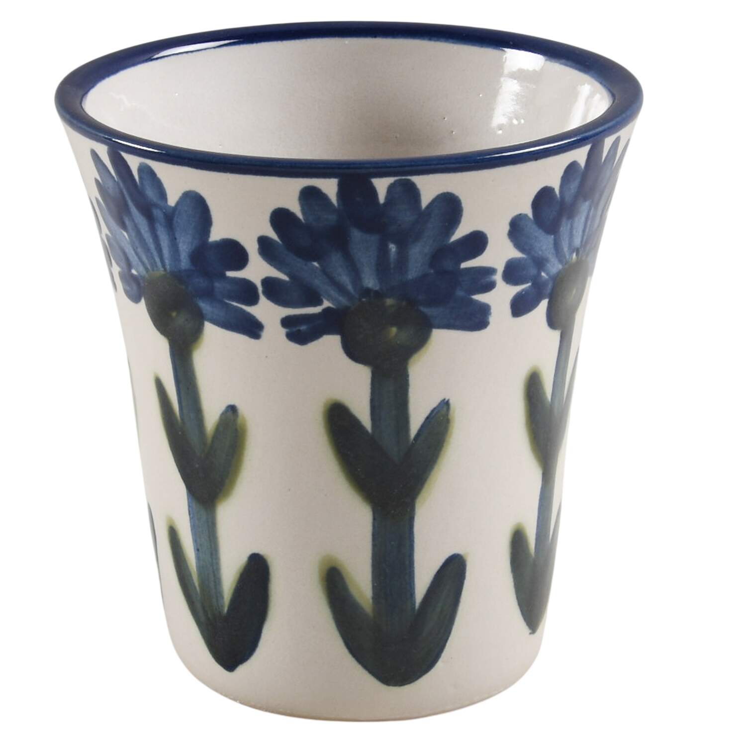 Bachelor Button 5" Flower Pot by Louisville-1