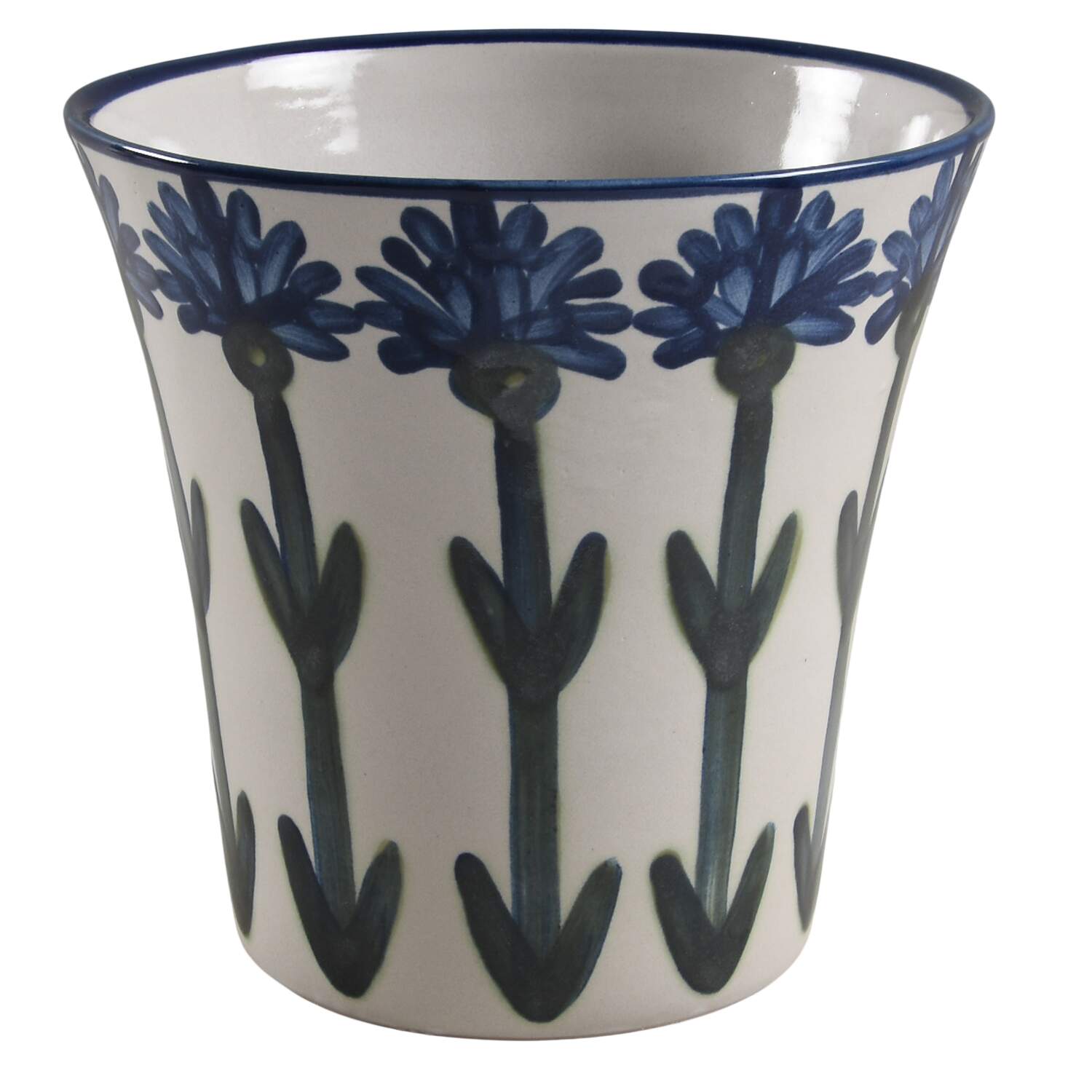 Bachelor Button 7" Planter by Louisville-1