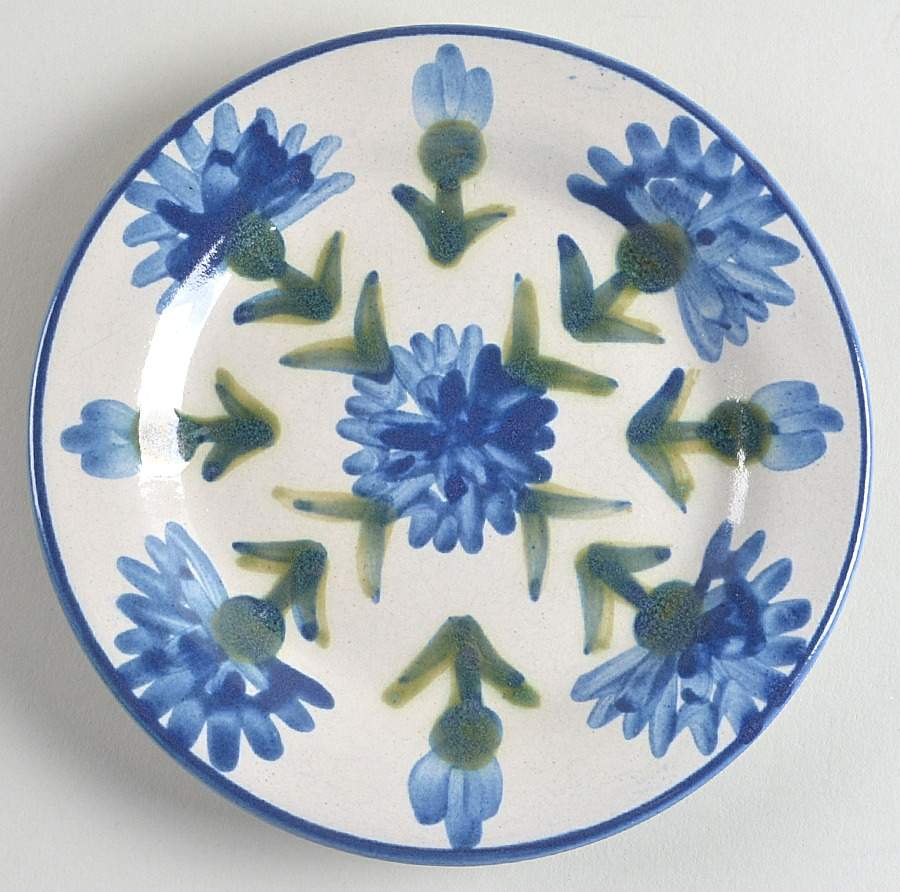 Bachelor Button Bread & Butter Plate by Louisville-1