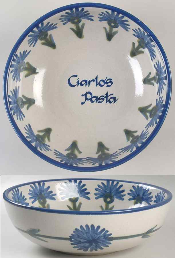 Bachelor Button 11" Pasta Serving Bowl by Louisville-1