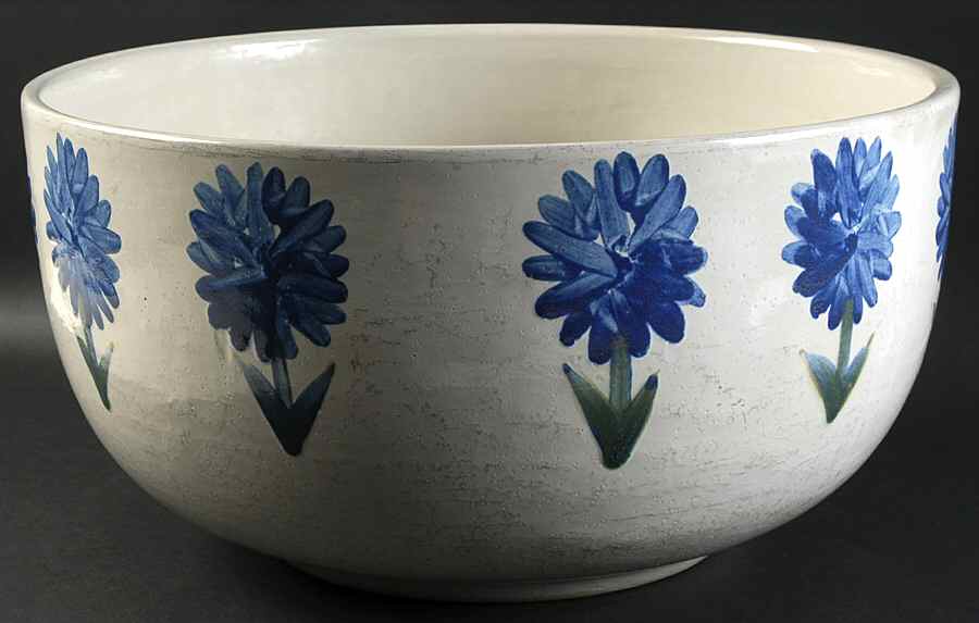 Bachelor Button 14" Large Salad Serving Bowl by Louisville-1