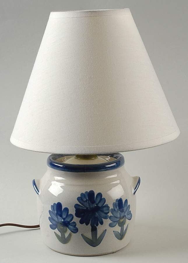 Bachelor Button 12" Electric Lamp & Shade by Louisville-1