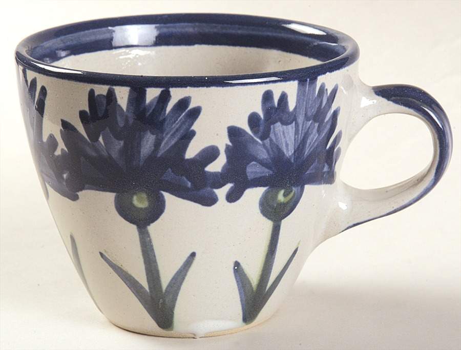Bachelor Button Flat Cup by Louisville-1