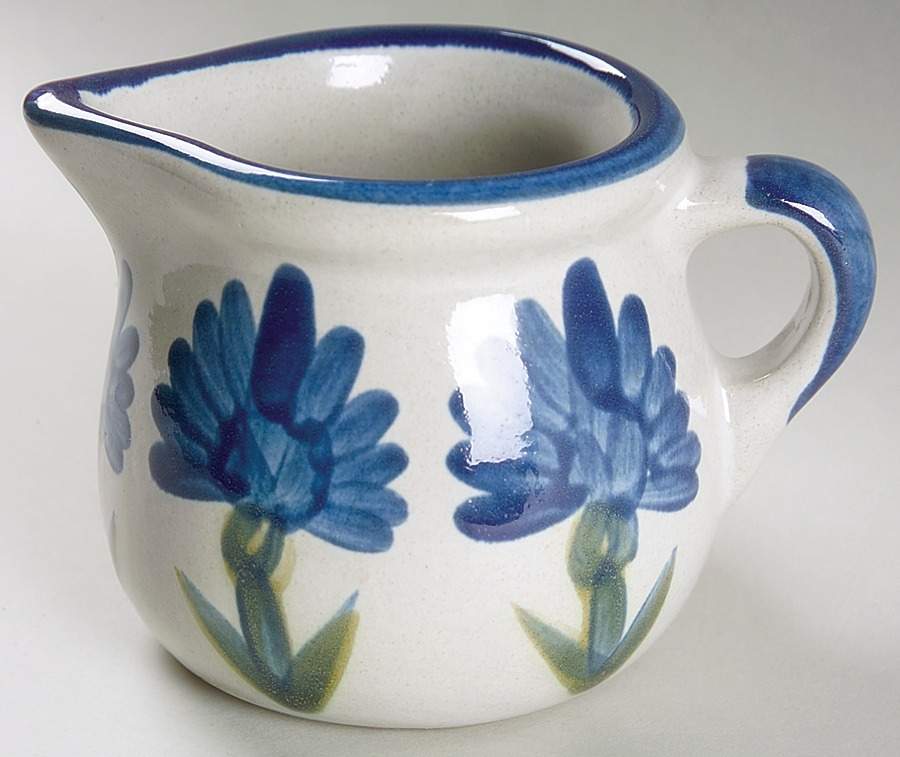 Bachelor Button Creamer by Louisville-1